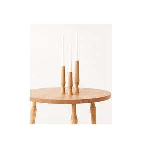 Nouvelle arrivée design classique bougeoir en bois couleur blanche bougeoir en bois pour la maison bougeoir décoratif en bois - Product Image 3