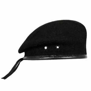 Chapeaux de béret d'été personnalisés pour hommes de haute qualité Bérets plats en maille de laine de polyester solide Utilisation cérémonielle extérieure réglable confortable - Product Image 6