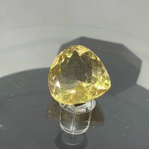 ซิทรินสีทองธรรมชาติ 18x18 มม. รูปหัวใจ คุณภาพดีที่สุด พลอยหลวมสำหรับทำเครื่องประดับ - Product Image 1