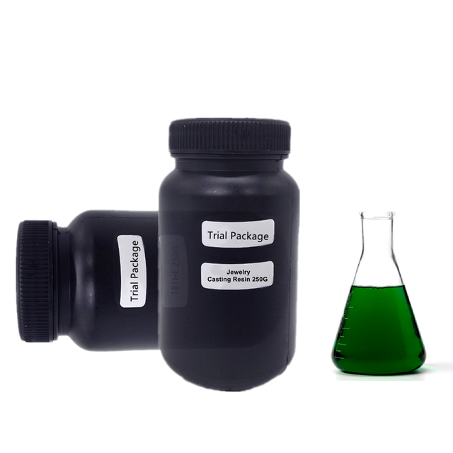 Trial Package Jewelry Casting Resin 3d Wax Resin 250g Dark Green 405nm Uv Dental Casting Resin for DLA/LCD/SLA 3d Printer