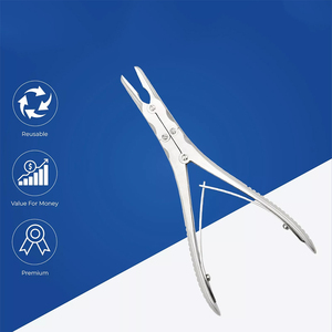 Fórceps curvos Beyer Stille Bone Rongeur de doble resorte de 180 mm de la mejor calidad con fuente Manual de alta potencia de corte - Product Image 6