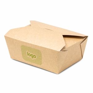 Personalized Economy Paper <b>Lunch</b> <b>Box</b> Havana Mod 16x21.5x9 cm - Product Image 1