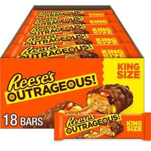 REESE'S OUTRAGEOUS! Barres chocolatées Peanut Butter, Caramel et PIECES King Size, 2,95 oz (18 unités) - Product Image 4