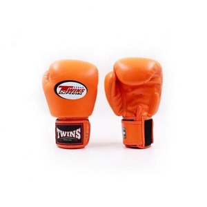 Guantes de Boxeo Twins Orange Premium, Guantes Profesionales de Muay Thai, Kickboxing, MMA, Entrenamiento, Sparring, Guantes Duraderos de Fitness MMA - Product Image 2