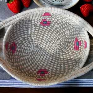 Panier de rangement multifonctionnel fait à la main en herbe de sabaï naturelle écologique Panier de rangement élégant pour la cuisine en osier tissé à la main - Product Image 6