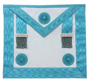 Delantal de cuero Masonic Regalia de alta calidad Craft Master Mason MM Oversleeve-Delantal de cuero de calidad MA003 - Product Image 1