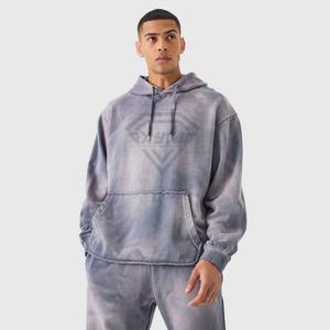 ชุดวอร์มผู้ชายแบบซ้อนชั้นสไตล์วินเทจ ปี 2026  ผ้าฟอกสีซีดจาง  พร้อมเสื้อฮู้ดและกางเกงขายาว  ชุดวอร์มแบบมีเชือกผูกเอว  ผลิตจากวัสดุที่เป็นมิตรต่อสิ่งแวดล้อม สำหรับฤดูหนาว - Product Image 3