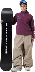 Pantalones de esquí para mujer, holgados, Cargo100 % poliéster, pantalones de Snowboard, sueltos, informales, con múltiples bolsillos, aislados, deportivos, impermeables, a prueba de viento - Product Image 2