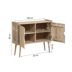 Small Augustine mango wood sideboard - Product Image 6