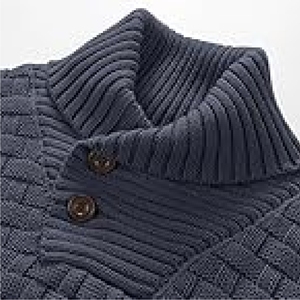 Wholesale Men's Slim Fit Crew Neck <b>Knitted</b> Polyester Design for Comfort and Style Polyester Sweater - Product Image 2
