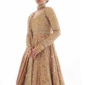 2025 mejor estilo vestido de novia paquistaní para mujer/Nuevo diseño de cuello personalizado vestido de novia paquistaní - Product Image 4