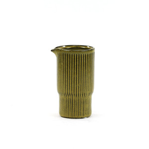CYC3506YL - Pichet vase Tiki jaune paille moyen - 6,3 H - Product Image 2