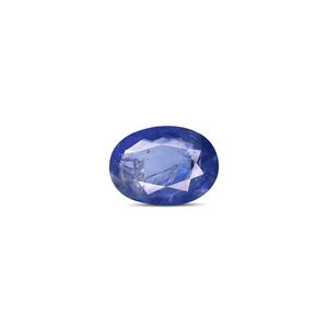 Zafiro Azul de 4.37 Quilates, Gema Natural Facetada de Corte Ovalado, Ónix, Aguamarina, Ópalo, Jade, Gemas en Forma de Pera de 8 mm de Altura - Product Image 1