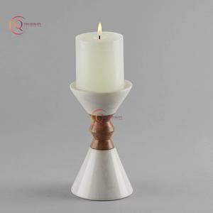 Latest Collection Super Quality Decorative White Marble <b>Candle</b> Holder for Home Decoration Unique <b>Candle</b> <b>Jar</b> Handmade Tabletop - Product Image 6