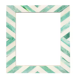 Cadre photo en os avec incrustation de résine, fait à la main, taille personnalisable, nouveau design, orientation verticale pour table - Product Image 3