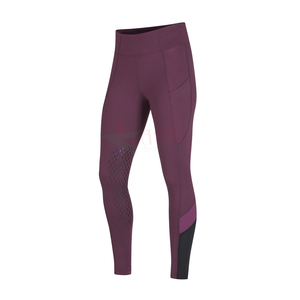 Fabricante de fábrica profesional Leggings de equitación de invierno Jodhpurs Sports Tight con bucles de cinturón de impresión de silicona - Product Image 2