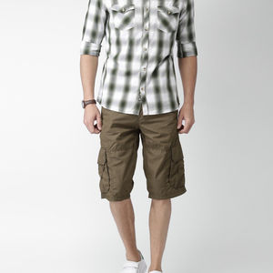 Short Cargo Décontracté pour Hommes Taille Élastique Logo Personnalisé Imprimé Respirant Décoration de Poche Vente en Gros Coupe Classique Coton Blanc - Product Image 4