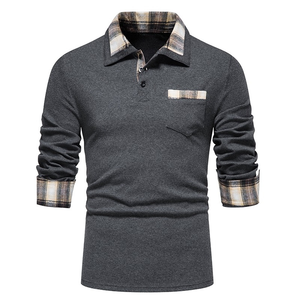 100% algodón de manga corta para hombre para Polo sublimado de secado rápido ropa de Golf Formal lisa de manga corta para Polos - Product Image 3