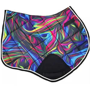 Nouvelle selle de cheval personnalisée de haute qualité |   Impression par sublimation fabriquée au Pakistan, logo personnalisé, vente en gros - Product Image 1