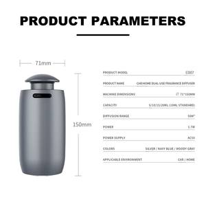 Hot Bán Thông Minh 15Ml Máy Tính Để Bàn Không Có Nước Tinh Dầu Khuếch Tán Lạnh Sương Khuếch Tán Hương Thơm Cho Xe Văn Phòng Với 7 Màu Sắc Đèn - Product Image 6