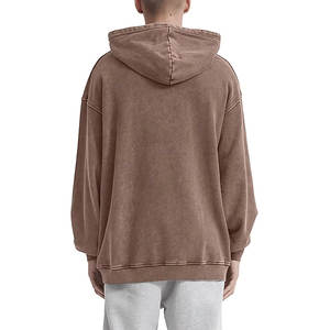 เสื้อฮู้ดผ้าย้อมสีล้วนสำหรับผู้ชาย S แขนยาวผ้าระบายอากาศได้ดีดีไซน์เป็นเอกลักษณ์ - Product Image 4