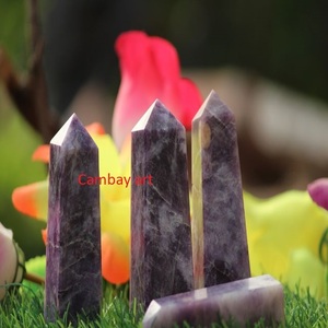 คริสตัลรูปดาวเลอิโดไลต์จากหอแกะสลักด้วยมือทำจากหินอัญมณีสีเข้มสำหรับตกแต่งบ้านงานฝีมืออื่นๆ - Product Image 4