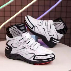 High Quality Fashion Motorcycle Biker Racing Leather <b>Boots</b> Pro Quality Breathable Leather Motorbike Shoes - Product Image 6
