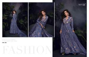 Srtlish Designer Chinon lourd avec paillettes broderie costume femme fabricant de mode de l'Inde au taux le plus bas - Product Image 2