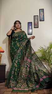Exclusieve Designer Nieuwe Collectie Hoge Kwaliteit Bangladeshi Dhakai Jamdani <span class=keywords><strong>Saree</strong></span> Wth Coper & Zilver Zari Werk Online Winkelen - Product Image 3