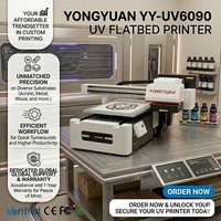 Meilleure vente directe d'usine A1 YONGYUAN pour imprimante UV LED à plat tout-en-un 4 têtes 720x2880dpi - Prix