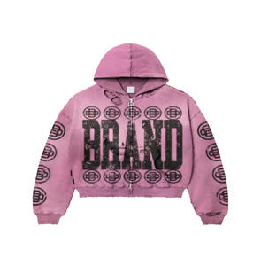 Sweats à capuche 100% coton sur mesure pour hommes confortables 500GSM pull à capuche personnalisé DTF imprimé logo surdimensionné sweats à capuche pour hommes - Product Image 6