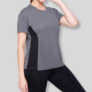 Offre Spéciale 2025 Short de sport ample pour femme avec logo personnalisé Manches courtes à séchage rapide pour l'exercice d'été - Product Image 3