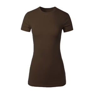 เสื้อยืดคอกลมแขนสั้นผ้าฟลีซออร์แกนิค 280 กรัม สำหรับผู้หญิง รุ่นใหม่ สไตล์ไฮสตรีท ผ้าเนื้อเดียว ไม่ยับ เป็นมิตรต่อสิ่งแวดล้อม ระบายอากาศได้ดี - Product Image 1