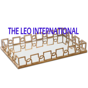 Cá Sấu kết cấu Vàng thủ công nhôm mới sáng tạo phục vụ trang trí tấm trái cây thiết kế hiện đại đồ dùng nhà bếp kim loại khay - Product Image 3