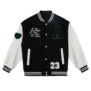 Vestes d'université pour hommes de grande taille Vente en gros Blousons avec logo personnalisé uni Veste universitaire Letterman Vêtements Veste pour homme - Product Image 1