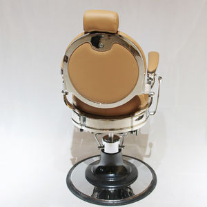 Fauteuil de Barbier Antique Haut de Gamme pour Salon – Base en Acier Inoxydable Noir Durable, Style Moderne Inclinable pour Coiffure - Product Image 2