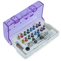 Kit d'implants dentaires, clé dynamométrique prothétique universelle, tournevis, acier inoxydable chirurgical, source d'alimentation manuelle, dentaire
