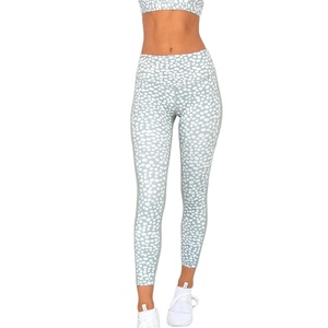Women Printed High Waist Yoga <b>Pants</b> Hip Lifting Side Stripe Compression Fitness Leggings Elastic Slim Fit Sport <b>Pants</b> - Product Image 1