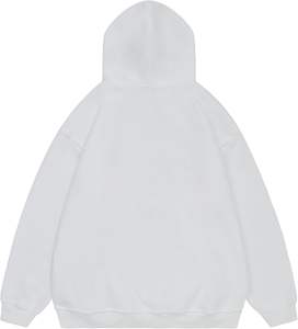 Automne Streetwear Hoodies Design doublé Logo avant sérigraphie numérique cravate-teinture lavage à l'acide Techniques lavées solide à capuche - Product Image 2