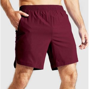 Pantalones cortos de entrenamiento de gimnasio de secado rápido para hombre de 5 pulgadas, pantalones cortos deportivos ligeros para correr con bolsillos hechos a medida, patrón sólido corto de Fitness - Product Image 1