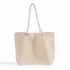 Sac fourre-tout pour les déplacements avec poignée en corde et doublure en toile - Product Image 1