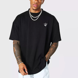 Camiseta Casual Oversize para Hombre, Material de Algodón Ligero, Transpirable, Corte Relajado, Atuendo Elegante para la Moda Urbana Diaria - Product Image 1