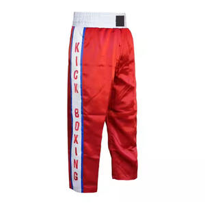 MMA Training Boxing Fight Wearing Pantalones finos de tiro medio para hombres Logotipo personalizado Entrenamiento Ropa deportiva Cintura elástica Pantalones de kickboxing - Product Image 4