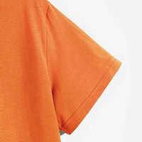 T-shirt à manches courtes en coton et polyester de haute qualité pour homme, col rond, service OEM, logo personnalisé, séchage rapide, décontracté, uni