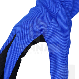 Gants de travail tricotés en polyester de qualité économique Gants de sécurité trempés en caoutchouc pour usage domestique du Pakistan - Product Image 4