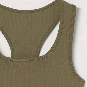 Soutien-gorge de sport respirant à maintien élevé pour femme, avec bretelles réglables et logo frontal – Prêt pour le yoga – Meilleures ventes à prix réduit pour adultes - Product Image 5