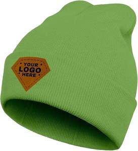 หมวกบีนนี่ถักผ้าแจ็คการ์ดสำหรับธุรกิจท่องเที่ยวฤดูใบไม้ร่วงฤดูหนาว3D ปักโลโก้พิมพ์ลายใช้ได้ทั้งชายและหญิง100% - Product Image 2