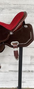 Productos de Carreras de Caballos ingleses de la India, sillín de piel de vaca de calidad genuina para niños, sillín de cuero occidental Premium Wade Tree A Fork - Product Image 5