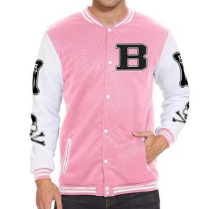 Chaqueta Universitaria de Béisbol para Hombre de Alta Calidad al por Mayor, Chaqueta Varsity con Estampado Personalizado, Cuello Redondo, Resistente al Viento, con Revestimiento - Product Image 2