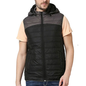 Chaleco acolchado informal para hombre superventas, Material de lona duradero, transpirable, personalizado, OEM, ropa exterior de invierno a la moda, venta al por mayor - Product Image 2